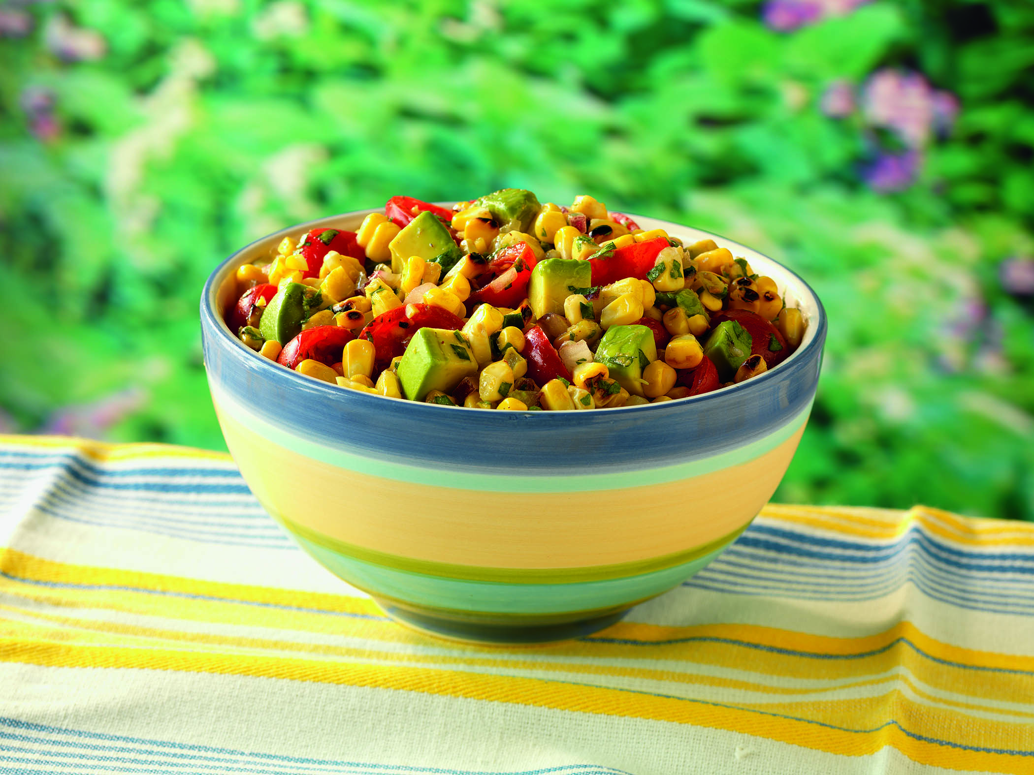 Summer Corn Tomato And Avocado Salad